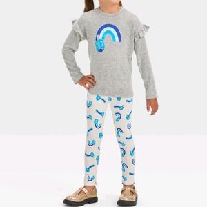 Girls Hanukkah dreidel outfit